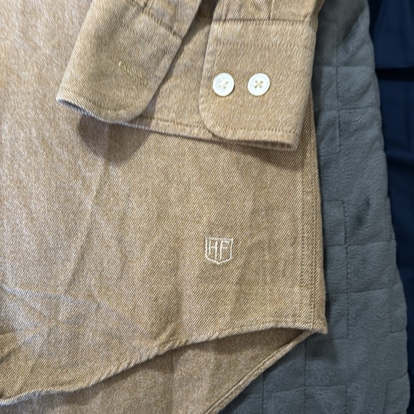 Hickey Freeman 100% Cotton Tan Button Down‎ - Picture 3 of 7